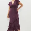 Coast Plus Size Ruffle Hem Tiered Maxi Dress