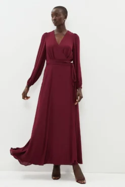 Coast Belted Maxi Wrap Dress