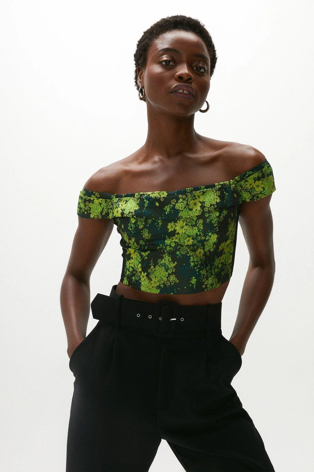 Coast Square Neck Jacquard Top 1 Coast Square Neck Jacquard Top