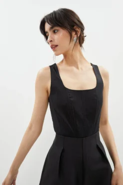 Coast Taffeta Corset Top