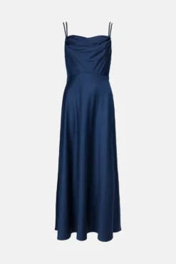 Coast Oasis Cowl Double Strap Maxi Dress -Coast Shop acc02963 navy xl 3