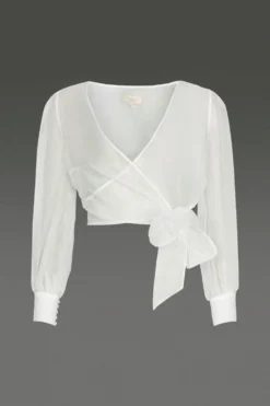 Coast Organza Wrap Top -Coast Shop acc03062 ivory xl 3 1
