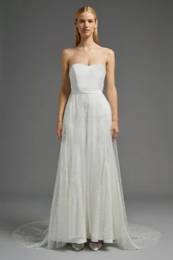 Coast Sequin Overlay Maxi Skirt