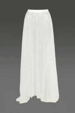 Coast Sequin Overlay Maxi Skirt -Coast Shop acc03072 ivory xl 3 1