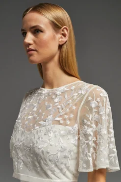 Coast Flare Sleeve Crop Top -Coast Shop acc03104 ivory xl 5 scaled