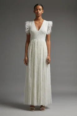 Coast Premium Beaded Maxi Dress