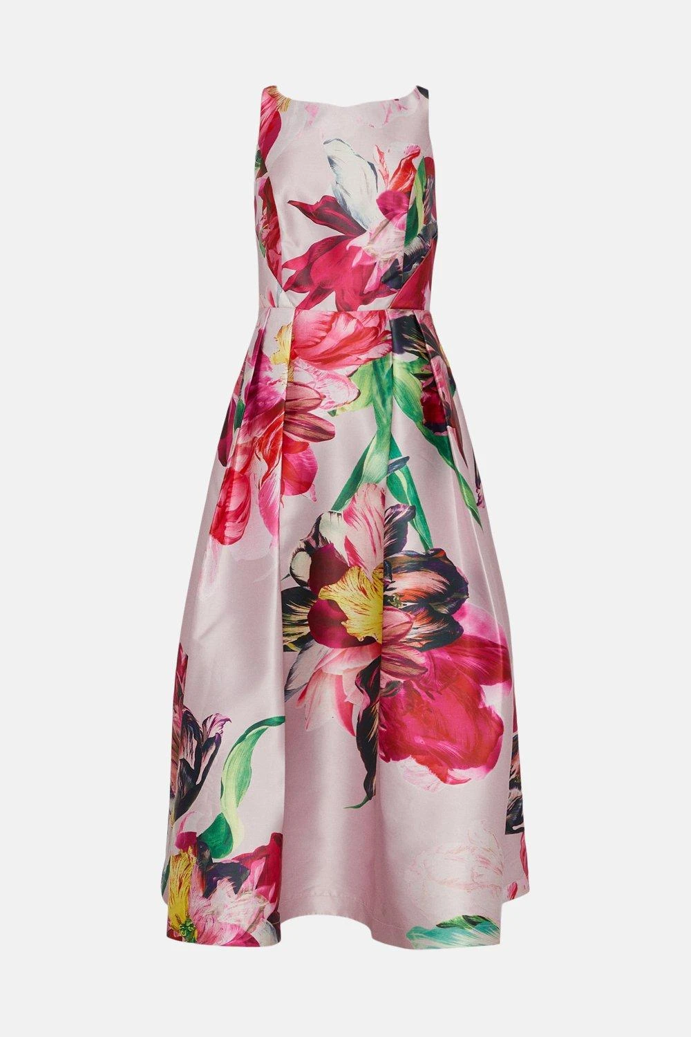 Coast Premium Print Twill Full Skirt Midi Dress 4 Coast Premium Print Twill Full Skirt Midi Dress - Image 4