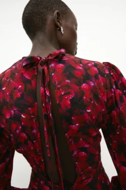 Coast Jo Holland Printed Hem Sweep Printed Dress -Coast Shop acc03181 multi xl 1