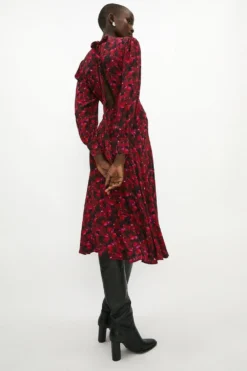 Coast Jo Holland Printed Hem Sweep Printed Dress -Coast Shop acc03181 multi xl 2