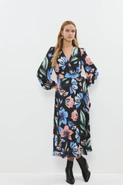 Coast Printed Midaxi Wrap Dress
