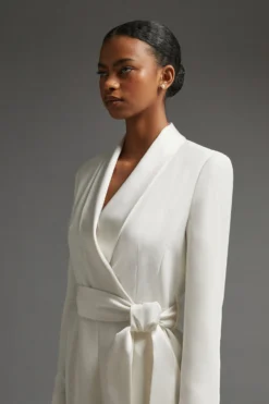 Coast Blazer Wrap Playsuit With Belt -Coast Shop acc03302 ivory xl 4 scaled
