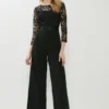 Coast Embroidered Top Wide Leg Jumpsuit