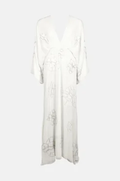 Coast Premium Embellished Flare Sleeve Maxi Dress -Coast Shop acc03433 ivory xl 4
