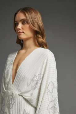 Coast Premium Embellished Flare Sleeve Maxi Dress -Coast Shop acc03433 ivory xl 6 scaled