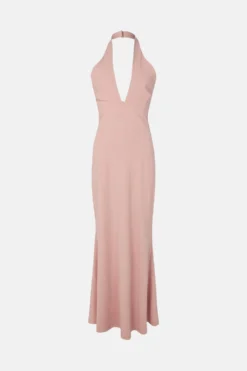Coast Perfect Fit Halter Fishtail Maxi Dress -Coast Shop acc03458 blush xl 3
