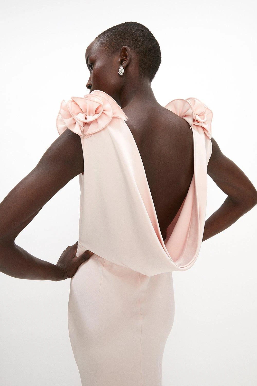 Coast Shoulder Detail Cowl Back Maxi Dress 1 Coast Shoulder Detail Cowl Back Maxi Dress