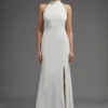 Coast Premium Halterneck Fishtail Maxi Bow Dress