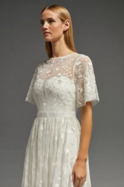 Coast Embroidered Over Dress -Coast Shop acc03544 ivory xl 5 scaled