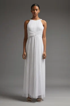 Coast All Over Pleated Maxi Dress