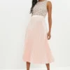 Coast Satin Pleated Midi Skirt