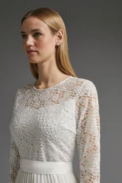 Coast Lace Long Sleeve Maxi Dress -Coast Shop bcc00095 white xl 5 scaled