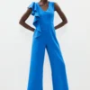 Coast Mega Frill Scuba Wide Leg Jumpsuit