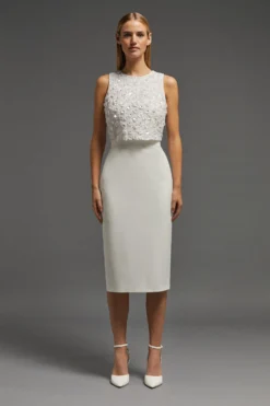 Coast 3d Cluster Embellished Shell Top