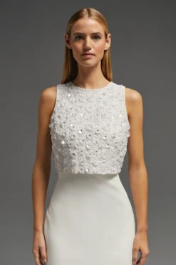 Coast 3d Cluster Embellished Shell Top -Coast Shop bcc00262 ivory xl 1 scaled