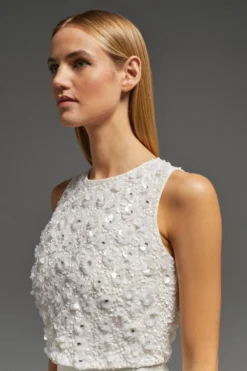 Coast 3d Cluster Embellished Shell Top -Coast Shop bcc00262 ivory xl 5 scaled