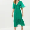 Coast Angel Sleeve Button Through Midaxi Dress
