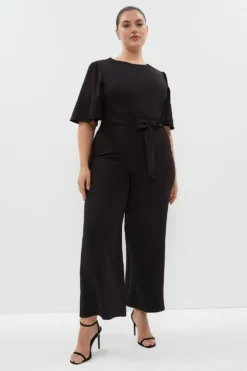 Coast Plus Size Flare Sleeve Wide Leg Jumpsuit