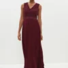 Coast V Neck Embroidered Maxi Dress