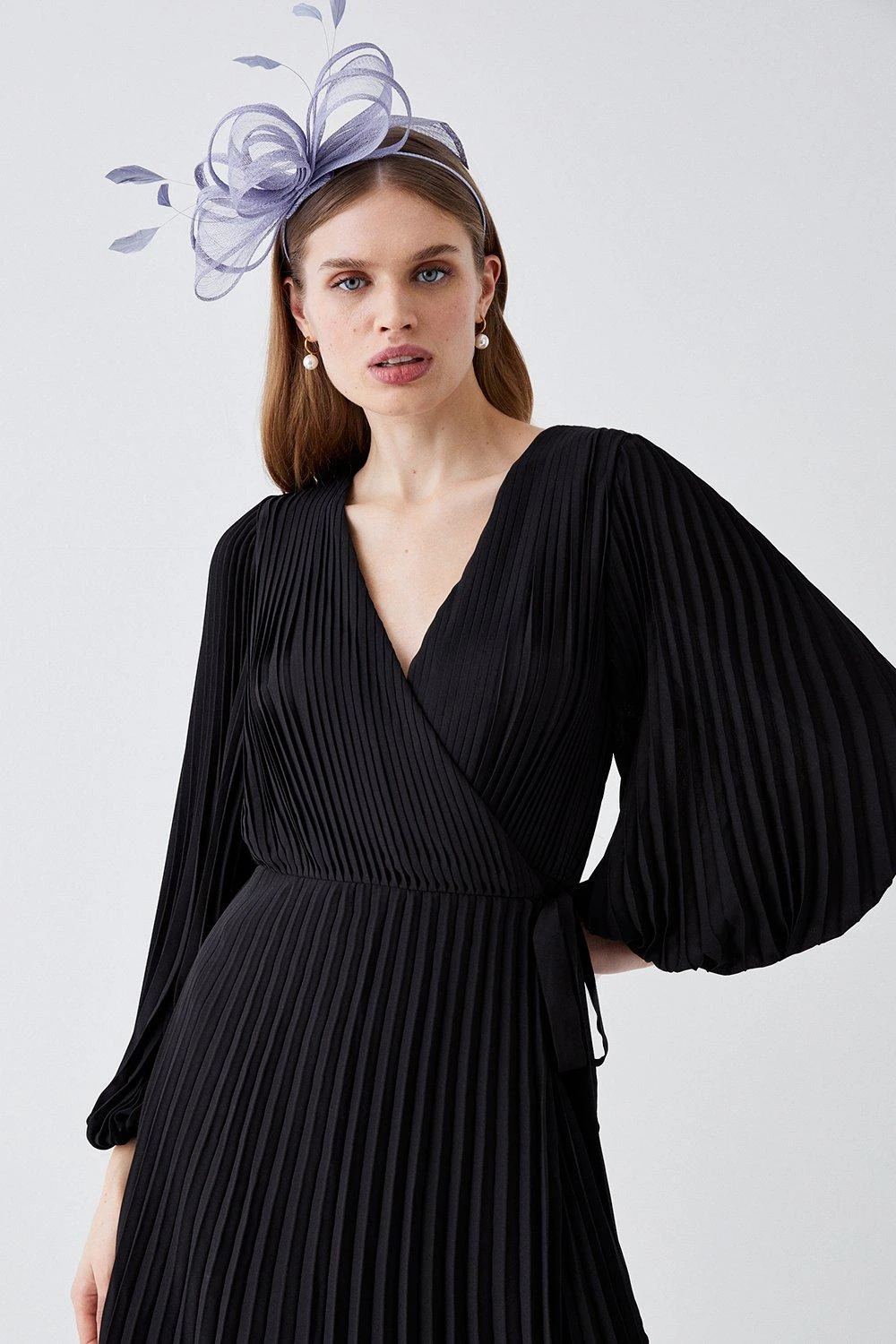 Coast Premium Pleated Maxi Wrap Dress 2 Coast Premium Pleated Maxi Wrap Dress - Image 2
