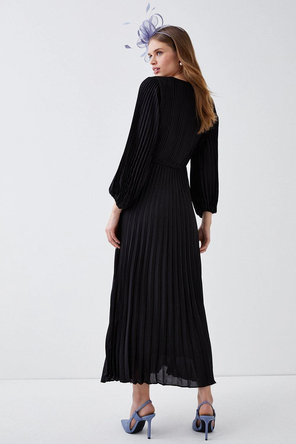 Coast Premium Pleated Maxi Wrap Dress 3 Coast Premium Pleated Maxi Wrap Dress - Image 3