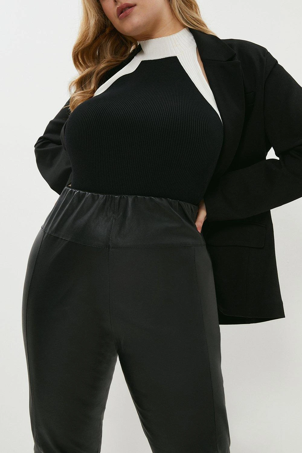 Coast Plus Size Premium Stretch Leather Legging 2 Coast Plus Size Premium Stretch Leather Legging - Image 2