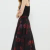 Coast Printed Organza Full Midi Skirt