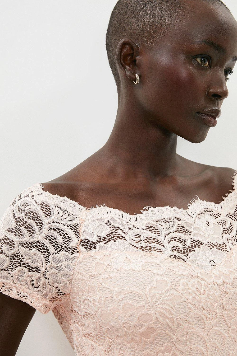 Coast Lace Short Sleeve Bardot Bodysuit 2 Coast Lace Short Sleeve Bardot Bodysuit - Image 2