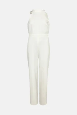 Coast Bow Back Jumpsuit -Coast Shop bcc01020 ivory xl 3