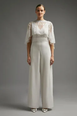 Coast Embellished Cape Detail Jumpsuit