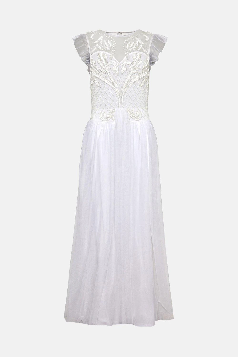 Coast Embellished Bodice Full Skirt Maxi Dress 4 Coast Embellished Bodice Full Skirt Maxi Dress - Image 4