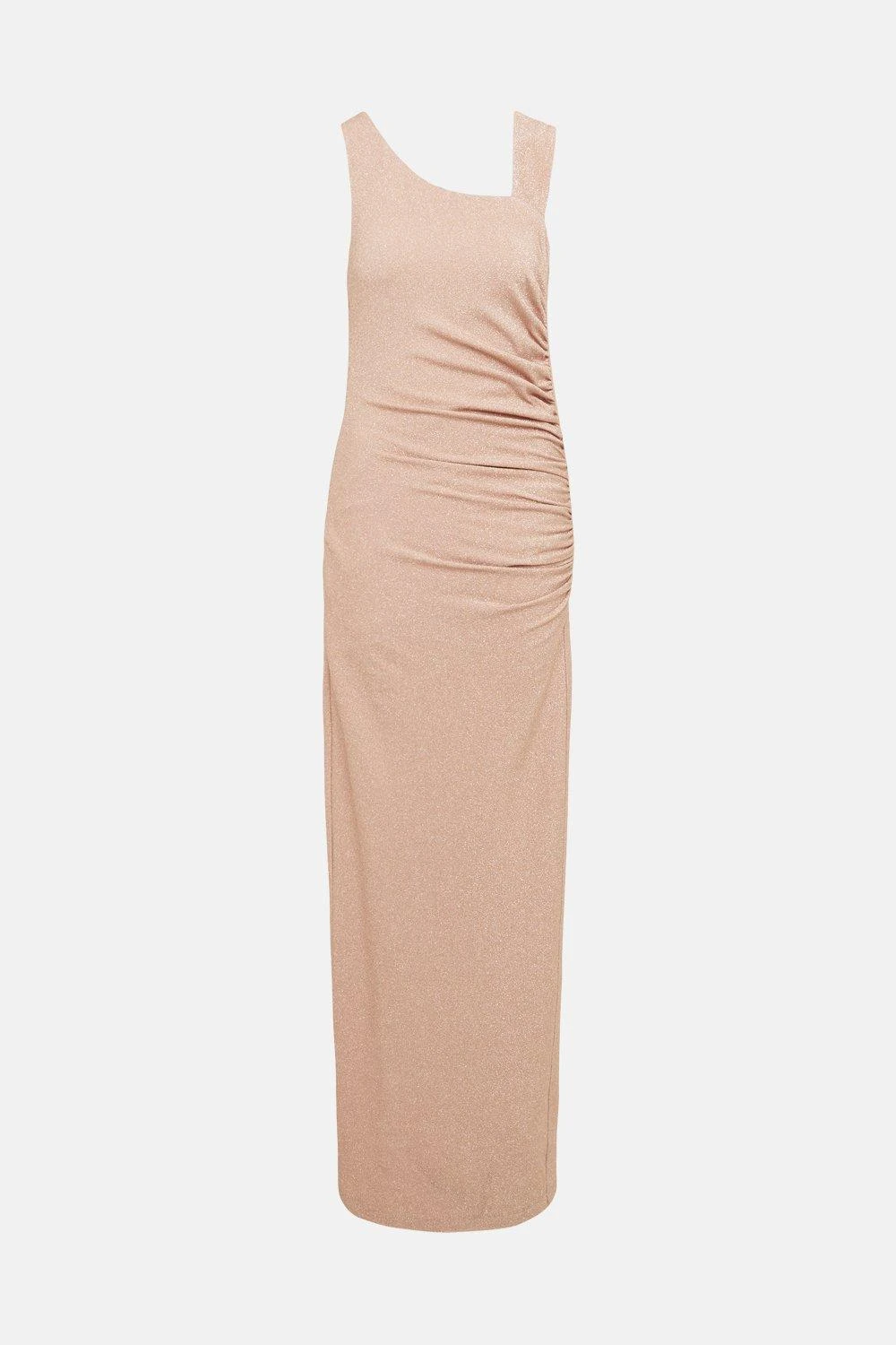 Coast Shimmer Ruche Side Maxi Dress 4 Coast Shimmer Ruche Side Maxi Dress - Image 4