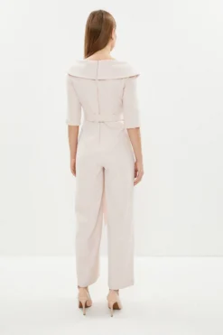 Coast Bardot Long Sleeve Wrap Front Jumpsuit -Coast Shop bcc01289 blush xl 2