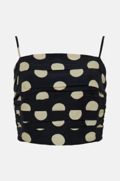 Coast Modal Blend Linen Ruched Detail Bralet Top -Coast Shop bcc01329 multi xl 3