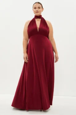Coast Plus Size Multiway Bridesmaid Maxi Dress​ -Coast Shop bcc01499 aubergine xl 2