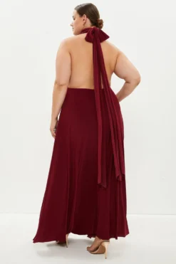 Coast Plus Size Multiway Bridesmaid Maxi Dress​ -Coast Shop bcc01499 aubergine xl 4