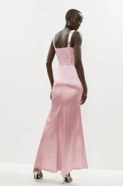 Coast Ruched Corset Bodice Fishtail Maxi Dress 6 Coast Ruched Corset Bodice Fishtail Maxi Dress -Coast Shop bcc01507 mink xl 2