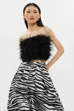 Coast Feather Bandeau Top