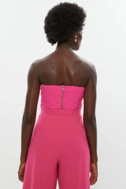 Coast Chiffon Bustier Top -Coast Shop bcc01554 hot20pink xl 2