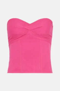 Coast Chiffon Bustier Top -Coast Shop bcc01554 hot20pink xl 3