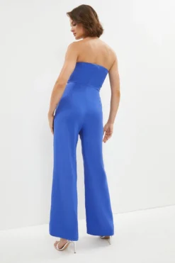 Coast Premium Bandeau Tux Front Jumpsuit -Coast Shop bcc01690 cobalt xl 2